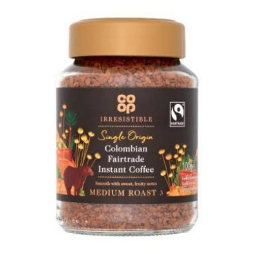 Co Op Irresistible Fairtrade Colombian Instant Coffee 100g pack shot