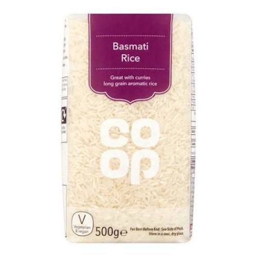 Co Op Basmati Rice 500g pack shot