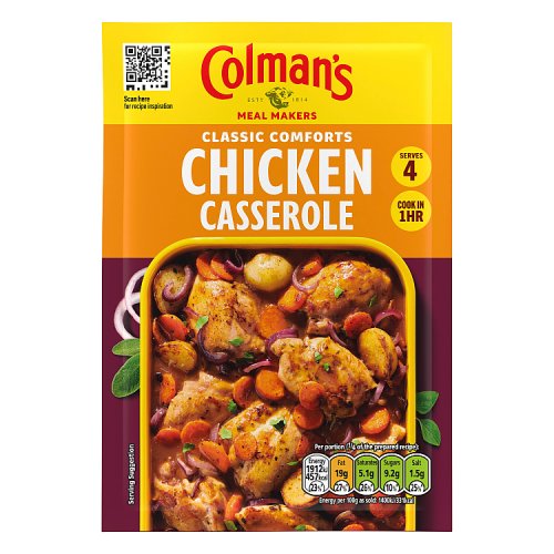 Colmans Casserole Mix Chicken 40g pack shot