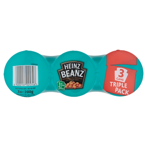 Heinz Baked Beanz 3pk (3 x 200g) pack shot