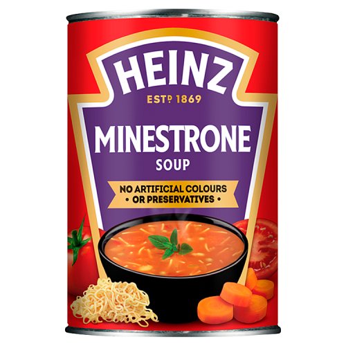 Heinz Soup Can Minestrone 400g pack shot