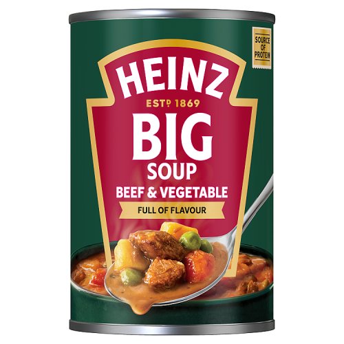 Heinz Big Soup Beef & Vegetable 400g pack shot