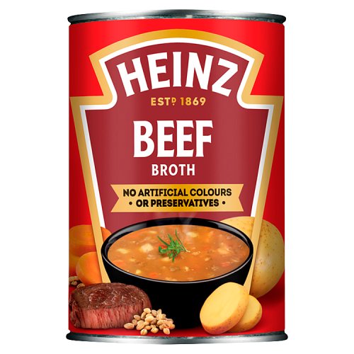 Heinz Soup Can Beef Broth 400g pack shot
