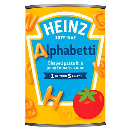 Heinz Pasta Shapes Alphabetti 400g pack shot