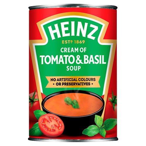 Heinz Tomato Hint Basil Soup 400g pack shot