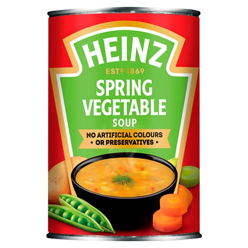 Heinz Soup Can Spring Vegetable 400g pack shot