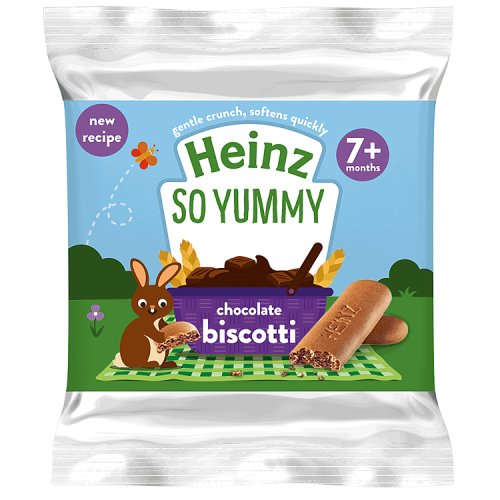 Heinz Biscotti Reduced Sugar Chocolate 60g pack shot