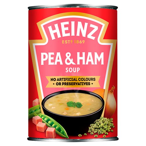 Heinz Soup Can Pea & Ham 400g pack shot