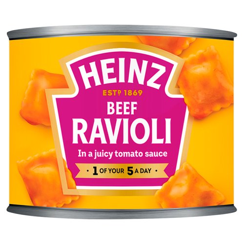 Heinz Beef Ravioli In Tomato Sauce 200g pack shot