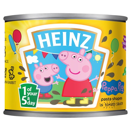 Heinz Pasta Shapes Peppa Pig 205g pack shot