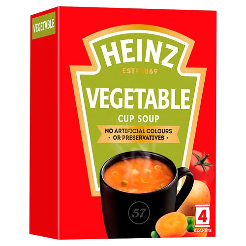 Heinz Cup Soup Vegetable 4pk (4 x 76g) pack shot