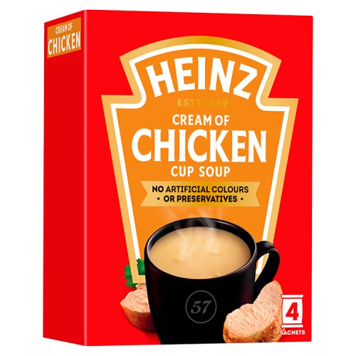 Heinz Cup Soup Chicken 4pk (4 x 68g) pack shot