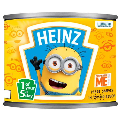 Heinz Pasta Shapes Minions 205g pack shot