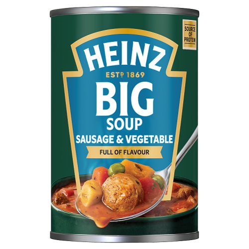 Heinz Big Soup Sausage & Vegetables 400g pack shot