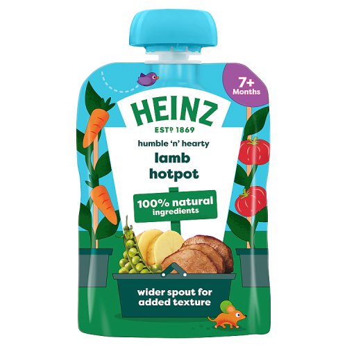 Heinz Pouch 7m+ Lamb Hotpot 100% Natural 130g pack shot