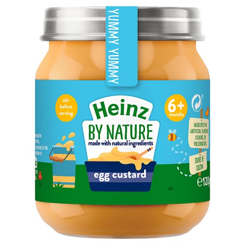 Heinz Egg Custard Jar 6m+ 120g pack shot