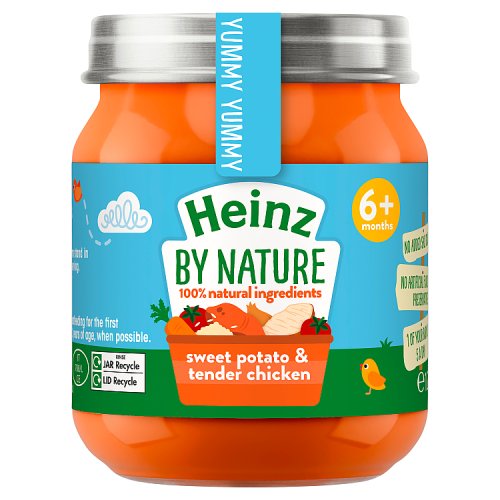 Heinz Sweet Potato & Tender Chicken Jar 6m+ 120g pack shot