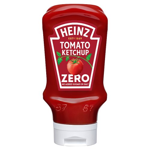 Heinz Tomato Ketchup NAS & No Added Salt Top Down 400ml pack shot