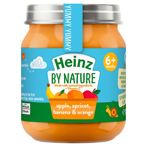 Heinz Apple Apricot, Banana & Orange Jar 6m+ 120g pack shot