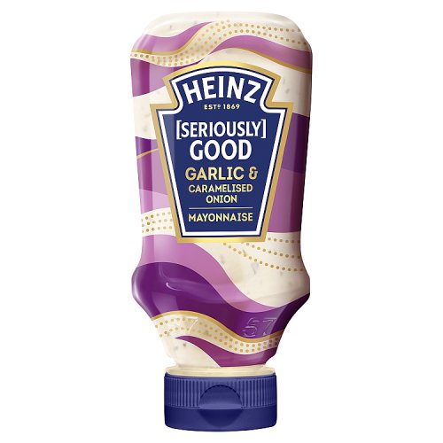 Heinz Mayonnaise Garlic & Caramelized Onion 220ml pack shot