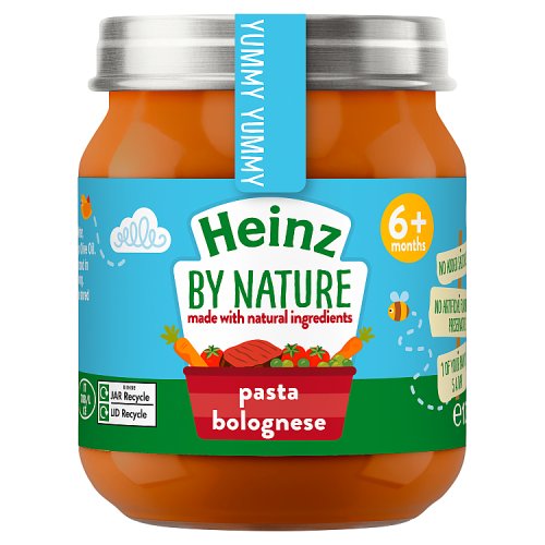 Heinz By Nature Pasta Bolognese Jar 6m+ 120g pack shot