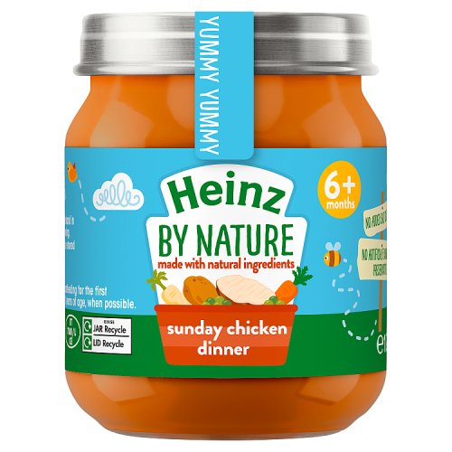 Heinz By Nature Sunday Chicken Dinner Jar 6m+ 120g pack shot