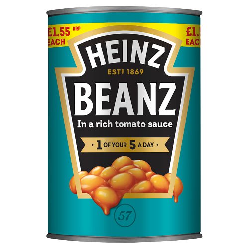 Heinz Baked Beanz PM £1.55 415g pack shot