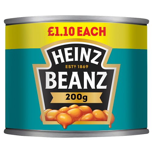 Heinz Baked Beanz PM £1.10 200g pack shot
