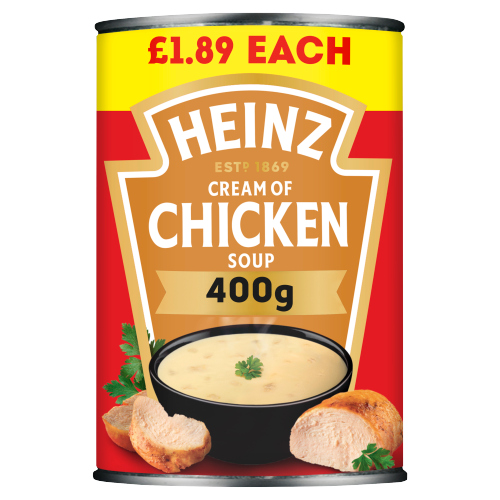 Heinz Chicken Soup 400g PMP pack shot