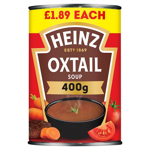 Heinz Oxtail Soup PM £1.89 400g pack shot