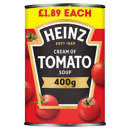 Heinz Cream Of Tomato Soup PM £1.89 400g pack shot