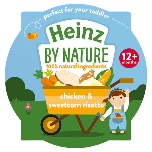Heinz By Nature Chicken & Sweetcorn Risotto Tray 1+ Years 200g pack shot