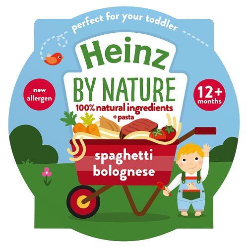 Heinz By Nature Spaghetti Bolognese Tray 1+ Years 200g pack shot