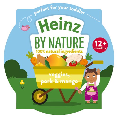Heinz By Nature Veggies with Pork & Mango Tray 1+ Years 200g pack shot