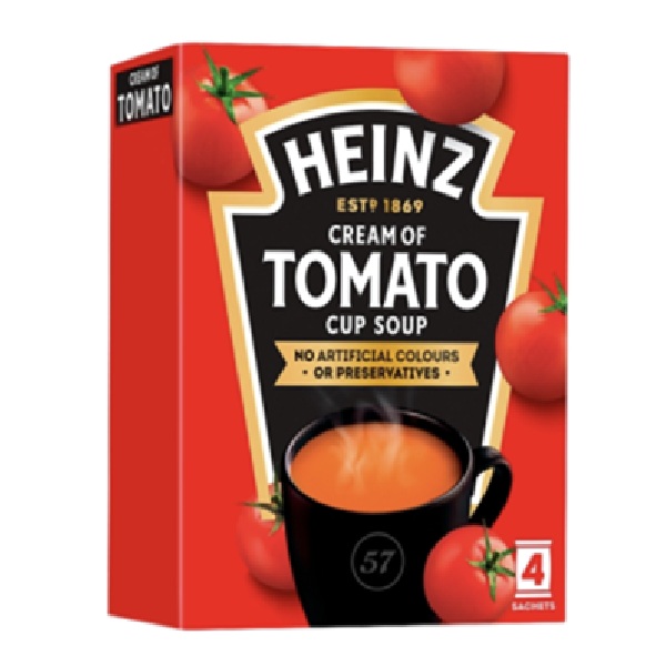 Heinz Cup Soup Tomato Dry PM £1.59 88g pack shot