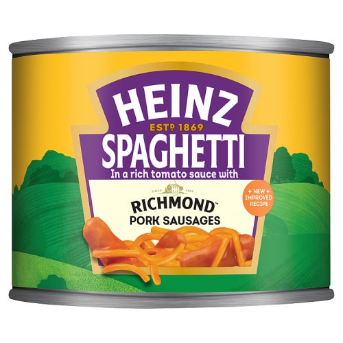 Heinz Spaghetti Richmond Pork Sausages 200g pack shot