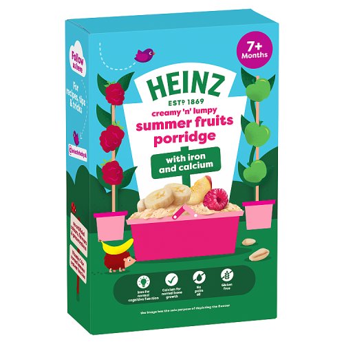 Heinz Cereals Summer Fruits Porridge 200g pack shot