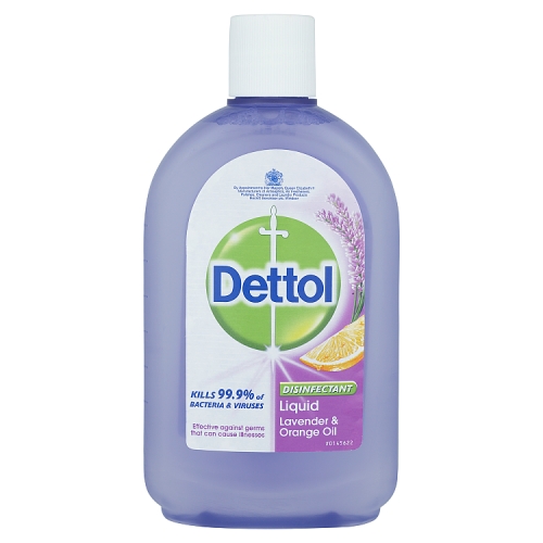 Dettol Lavender & Orange Oil Disinfectant Liquid 500ml pack shot