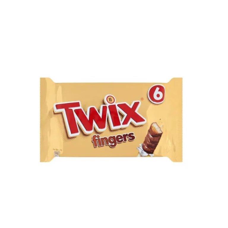 Twix Fingers 6pk (6 x 20g) pack shot