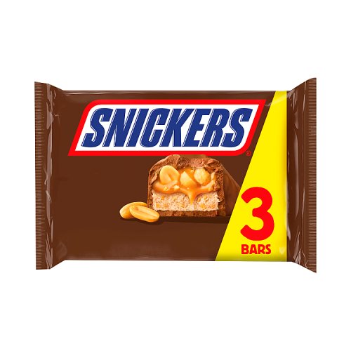 Snickers Snack Size 3pk (3 x 41.7g) 125g pack shot