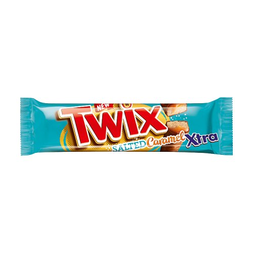 Twix Xtra Salted Caramel Chocolate Bar 75g pack shot