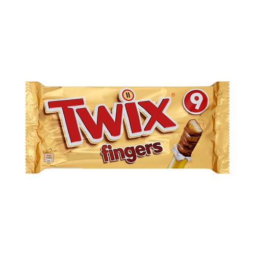 Twix Biscuit Fingers 9pk (9 x 20g) 180g pack shot