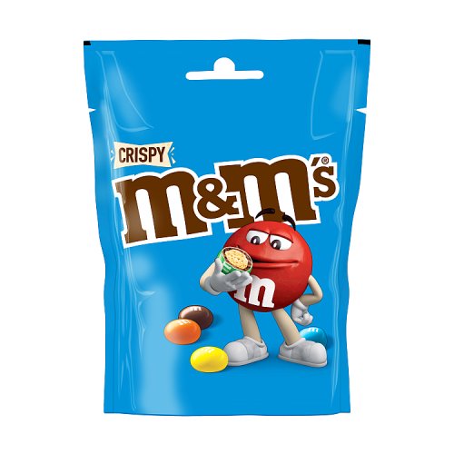 M&Ms Large Pouch Crispy 107g pack shot