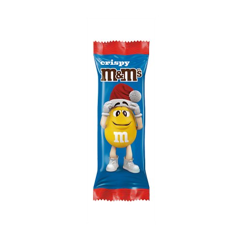 M&Ms Crispy Santa 29g pack shot