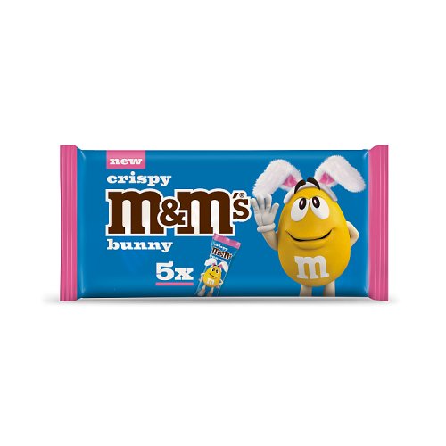 M&Ms Crispy Bunny 5 Pack 145g pack shot