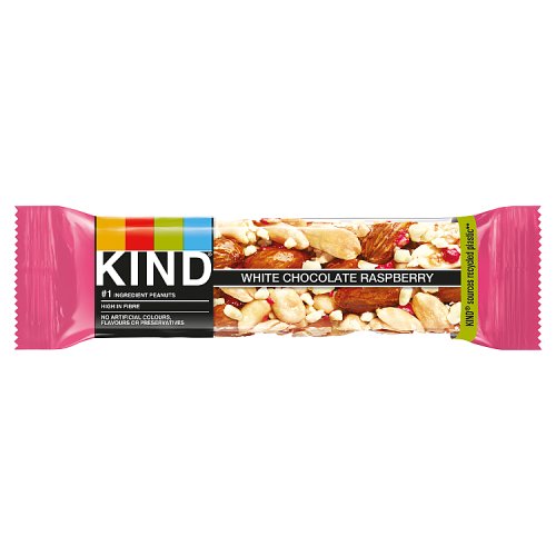 Kind Protein Bar White Chocolate Raspberry 40g pack shot