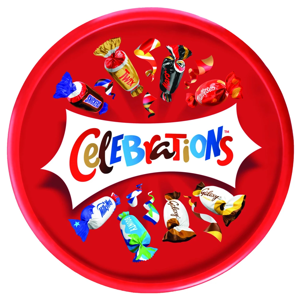 Celebrations Tub 500g pack shot