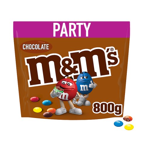 M&Ms Chocoolate Party Pouch 800g pack shot