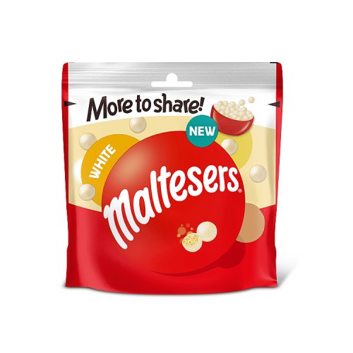 Maltesers White More To Share Pouch 126g pack shot