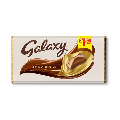 Galaxy Milk Large Block PM £1.69 100g pack shot
